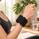 Bracciali di carico per le mani e i piedi 500 g pesi segmentati per polsi e caviglie con cinturino di fissaggio per fitness, camminata, pilates 5