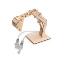Braccio idraulico di escavatore Gioco di costruzione in legno DIY 28 x 22 x 14 cm Azionamento con siringhe Gioco scientifico STEM da 14 anni 5