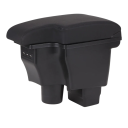 Bracciolo in pelle per Mazda CX-3 e Mazda 2 Skyactiv con USB, bracciolo scorrevole con box portaoggetti, pelle vera, montaggio semplice, accessori per auto 4