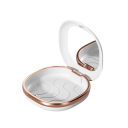 Brace Case with Mirror 8.5 x 8 x 4.4 cm ABS Plastic White with Coloured Stripe for Storing Aligners and Dental Prosthetics 3