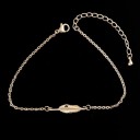 Bracelet à maillons pour femme feuille A1707 5