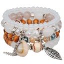 Bracelet à perles pour femmes 4 pièces J117 10