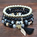 Bracelet à perles pour femmes 4 pièces J117 12