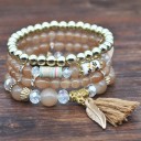 Bracelet à perles pour femmes 4 pièces J117 15