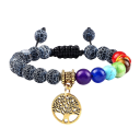 Bracelet ajustable des sept chakras Z260 2