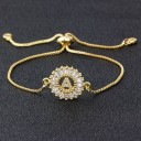 Bracelet ajustable pour femme avec lettre 1