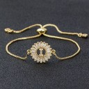 Bracelet ajustable pour femme avec lettre 9