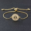 Bracelet ajustable pour femme avec lettre 25
