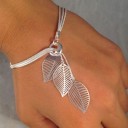Bracelet ajustable pour femmes avec des feuilles 4