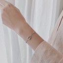 Bracelet chaîne pour femme avec des anneaux 2