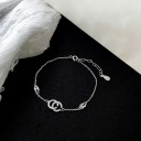 Bracelet chaîne pour femme avec des anneaux 3