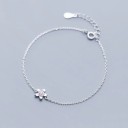 Bracelet chaîne pour femme avec fleur P227 1