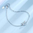 Bracelet chaîne pour femme avec pierre et cornes 4