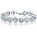 Bracelet cœur pour femmes avec pierres 1