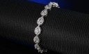 Bracelet cœur pour femmes avec pierres 2
