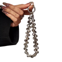 Bracelet de poignet en perles scintillantes de luxe pour téléphone Chaîne suspendue courte pour mobile Clip universel pour étui de téléphone 4
