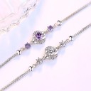 Bracelet double pour femmes avec pierres 1