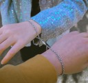 Bracelet en chaîne pour couples 2 pcs 5
