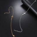 Bracelet en chaîne pour femme avec croix 1