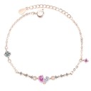 Bracelet en chaîne pour femme avec gouttes d'eau 4