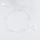 Bracelet en chaîne pour femme avec lune H143 1