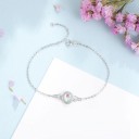 Bracelet en chaîne pour femme avec pierre de lune H179 3