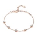 Bracelet en chaîne pour femmes avec cœurs H133 1