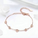 Bracelet en chaîne pour femmes avec cœurs H133 4