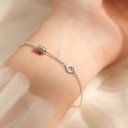 Bracelet en chaîne pour femmes avec des cercles 2