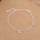 Bracelet en chaîne pour femmes avec des étoiles P196 1