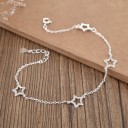 Bracelet en chaîne pour femmes avec des étoiles P196 2