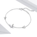 Bracelet en chaîne pour femmes avec des papillons H163 3