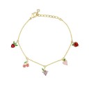 Bracelet en chaîne pour femmes avec pendentifs en fruits 14