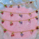 Bracelet en chaîne pour femmes avec pendentifs en fruits 3