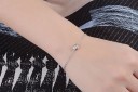 Bracelet en chaîne pour femmes avec strass H132 2