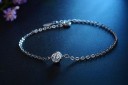 Bracelet en chaîne pour femmes avec strass H132 3