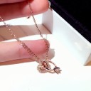 Bracelet en chaîne pour femmes cœur entrelacé 3