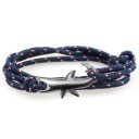 Bracelet en cordon à plusieurs couches requin 16