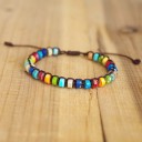 Bracelet en cordon avec perles H507 1