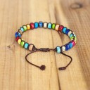 Bracelet en cordon avec perles H507 3