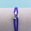 Bracelet en cordon cercles entrelacés 31