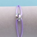 Bracelet en cordon cercles entrelacés 34