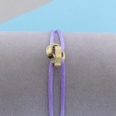 Bracelet en cordon cercles entrelacés 7
