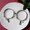 Bracelet en cordon pour couples astronautes 2