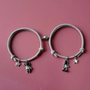 Bracelet en cordon pour couples astronautes 3