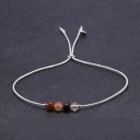 Bracelet en cordon pour femme avec perles A1663 2