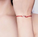 Bracelet en cordon pour femme avec poisson et étoile 4