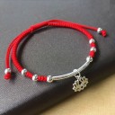 Bracelet en cordon pour femme lotus 3