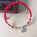 Bracelet en cordon pour femme lotus 5