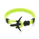 Bracelet en cordon pour homme avec avion 13
